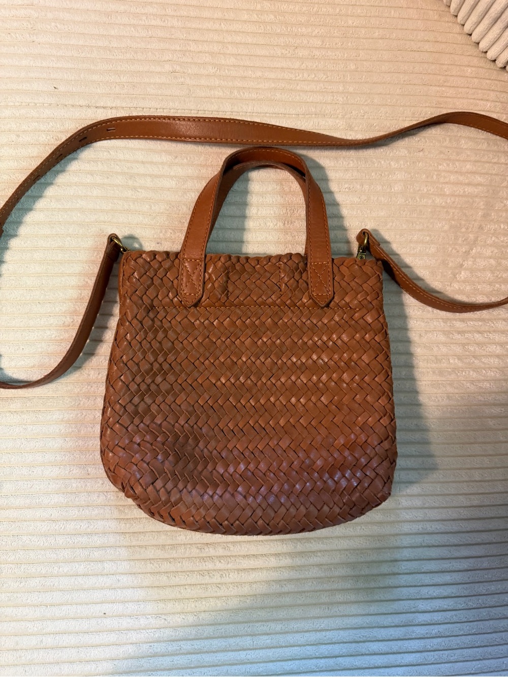 Madewell Small Woven Crossbofy